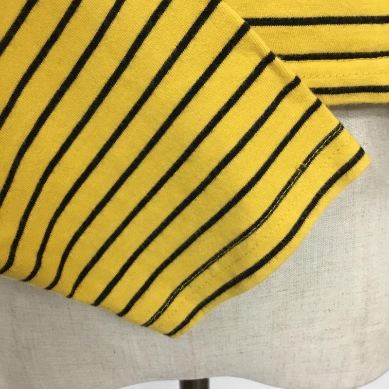 ベルシュカ Bershka カットソー 長袖 長袖カットソー クルーネックカットソー ロングスリーブカットソー ボーダーTシャツ S ボーダー柄 黒 / ブラック / X 黄 / イエロー / レディース USED 古着 中古 10110308