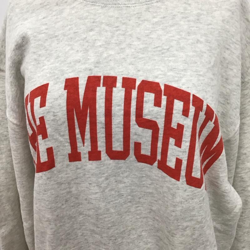 ラッセルアスレティック Russell Athletic トレーナー 長袖 SHIPS S ロゴ、文字 X プリント 灰 / グレー / レディース USED 古着 中古 10125035