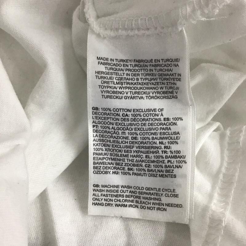 ザノースフェイス THE NORTH FACE Tシャツ 半袖 半袖カットソー プリントTシャツ クルーネックカットソー M ロゴ、文字 白 / ホワイト / メンズ USED 古着 中古 10136578
