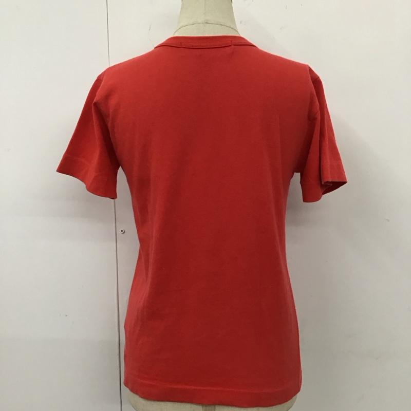 プレイコムデギャルソン PLAY COMME des GARCONS Tシャツ 半袖 az-t123 半袖カットソー プリントTシャツ S プリント 赤 / レッド / レディース USED 古着 中古 10114672