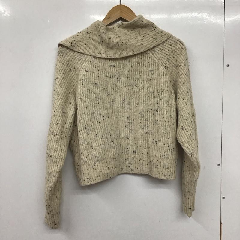 ローリーズファーム LOWRYS FARM ニット、セーター 長袖 FREE 無地 アイボリー / アイボリー / レディース USED 古着 中古 10137399