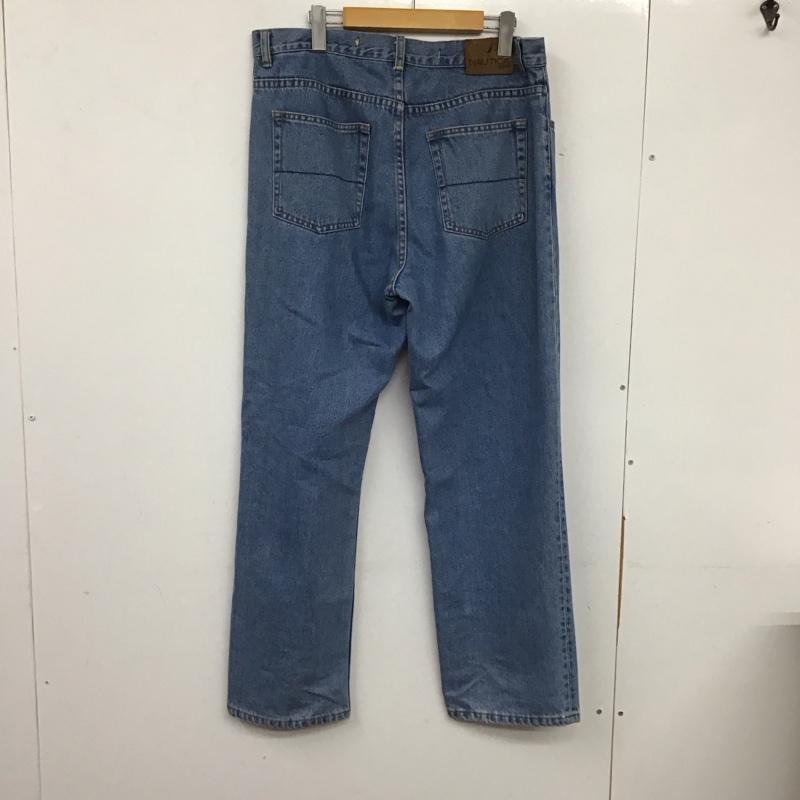 ノーティカ NAUTICA パンツ デニム、ジーンズ デニムパンツ ワイドパンツ カジュアルパンツ 33インチ 無地 インディゴ / インディゴ / メンズ USED 古着 中古 10134566