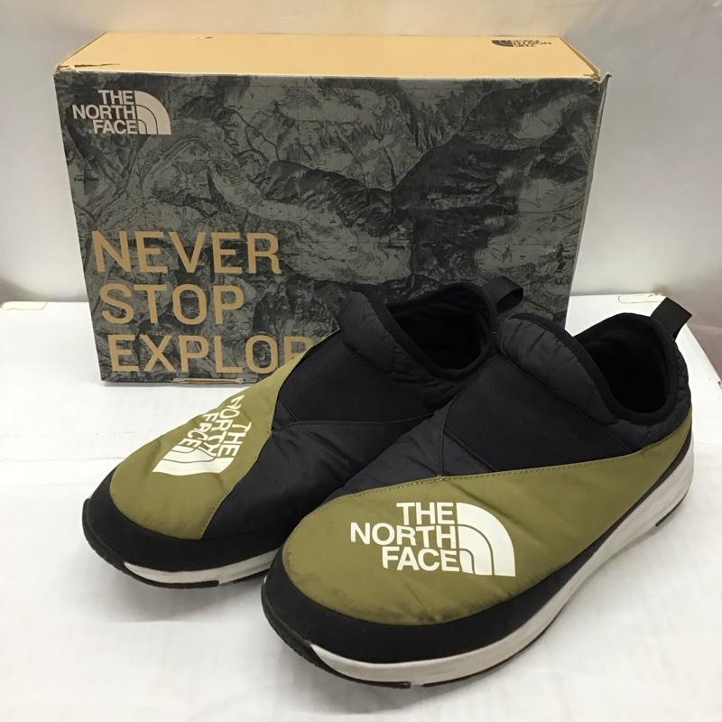 ザノースフェイス THE NORTH FACE アウトドアシューズ アウトドアシューズ NF51885 スノーシューズ スリッポン ウィンターシューズ NSE TRACTION LITE MOC KIMONO 27cm 27.0cm ロゴ、文字 黒 / ブラック / X カーキ / カーキ / メンズ USED 古着 中古 10121140