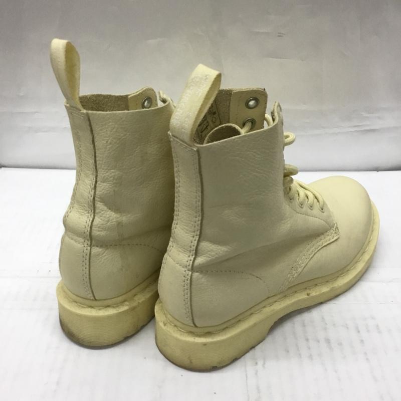 ドクターマーチン Dr.Martens ブーツ ショートブーツ 1460 PASCAL MONO 8ホール UK4 US:6 無地 黄 / イエロー / レディース USED 古着 中古 10106872