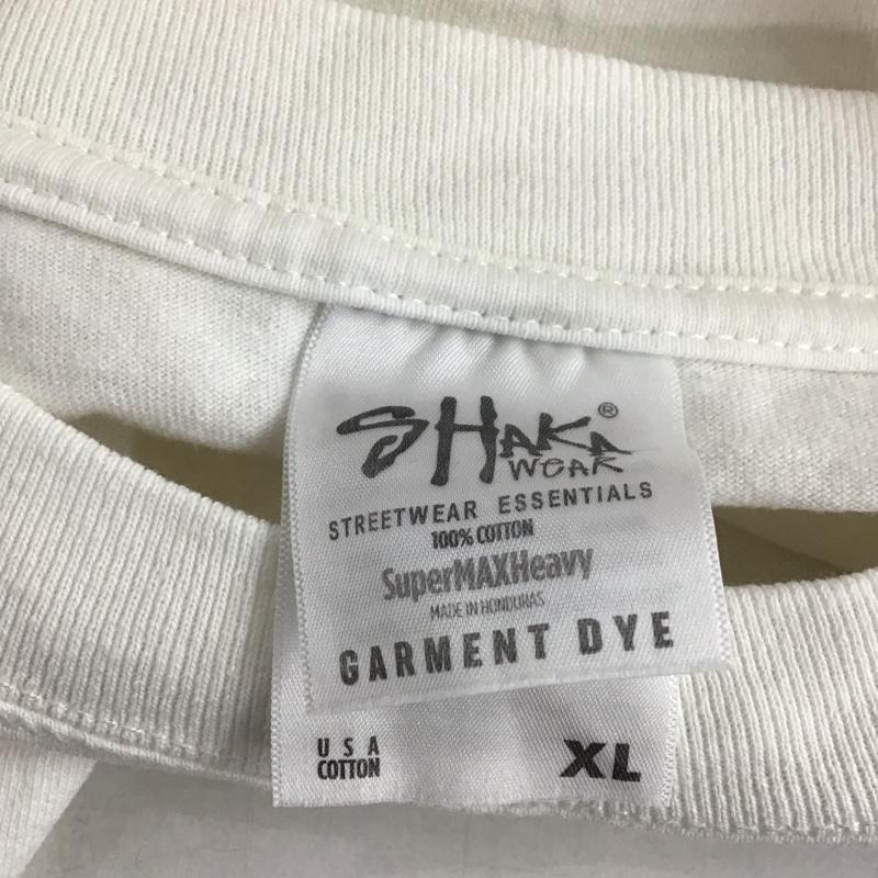 シャカウエア Shaka wear カットソー 長袖 長袖カットソー 無地カットソー クルーネック XL 無地 白 / ホワイト / メンズ USED 古着 中古 10138107