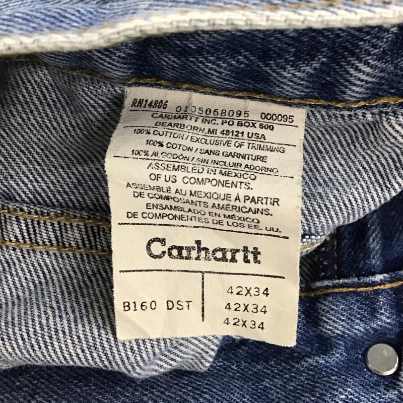 カーハート Carhartt パンツ ワークパンツ、ペインターパンツ デニムパンツ ワイドパンツ カジュアルパンツ 42インチ 無地 インディゴ / インディゴ / メンズ USED 古着 中古 10133157
