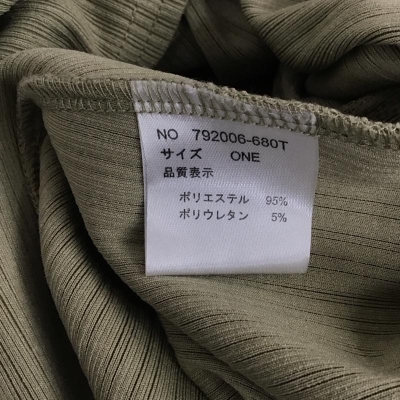 オズモーシス OSMOSIS カットソー 長袖 792006-680T バックロングドレーププルオーバー ONE SIZE 無地 カーキ / カーキ / レディース USED 古着 中古 10142700