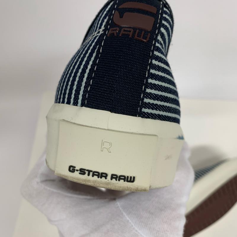 ジースターロゥ G-STAR RAW スニーカー スニーカー ストライプ インディゴ / インディゴ / X 白 / ホワイト / メンズ USED 古着 中古 10014692