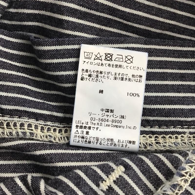 リー Lee パンツ ショートパンツ lm5933 イージーベイカーショーツ ハーフパンツ S ストライプ 白 / ホワイト / X 青 / ブルー / メンズ USED 古着 中古 10134571