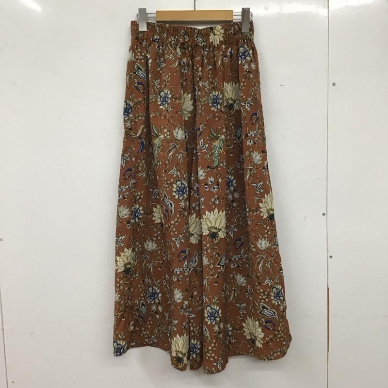 チャオパニック CIAOPANIC ボトムス ボトムス ワイドパンツ FREE 総柄 茶 / ブラウン / レディース USED 古着 中古 10138064