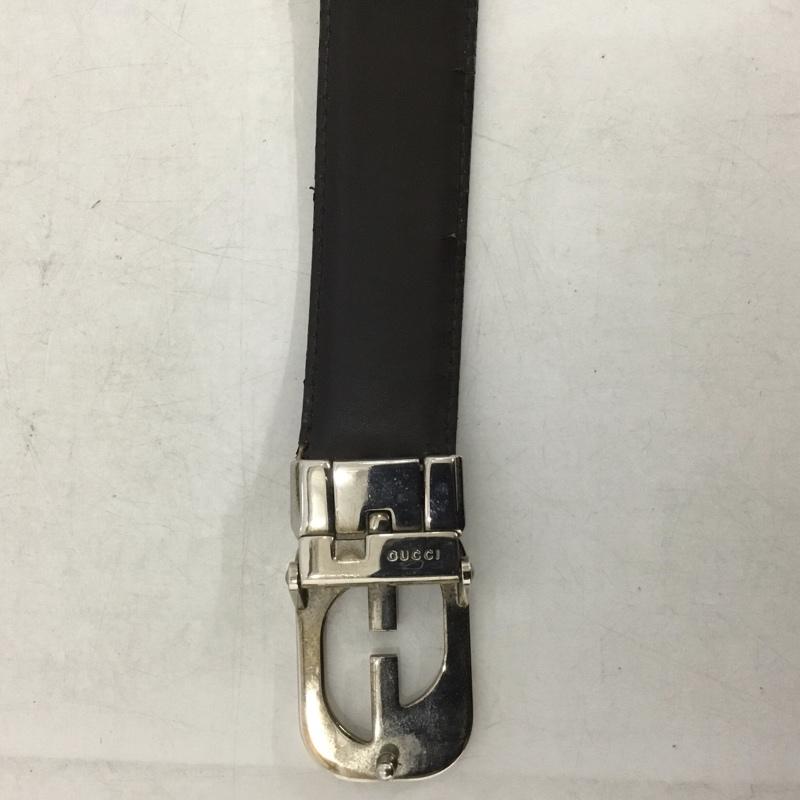 グッチ GUCCI ベルト・バックル ベルト 無地 黒 / ブラック / メンズ USED 古着 中古 10138020