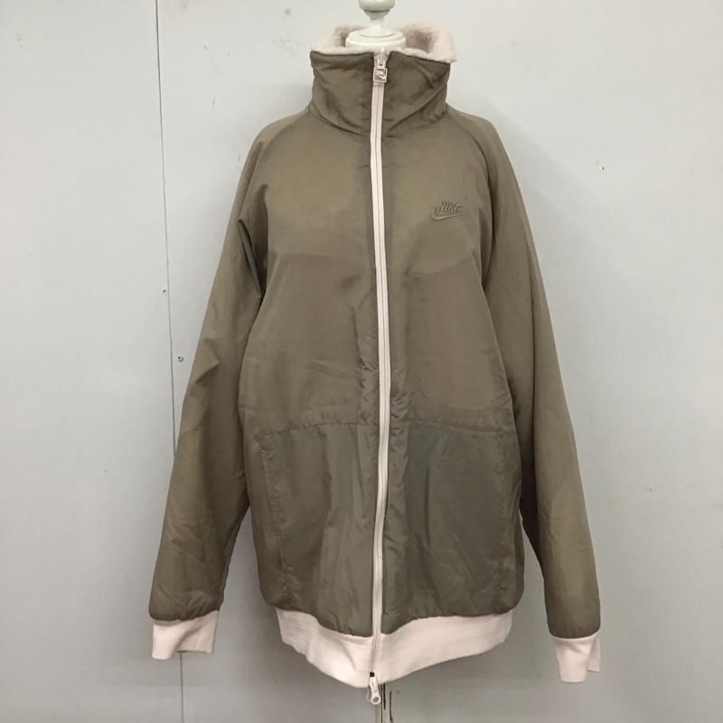 ナイキ NIKE ジャケット、上着 ジャンパー、ブルゾン bq6546-640 リバーシブルボアフリースジャケット アウター XL ロゴ、文字 マルチカラー / マルチカラー / レディース USED 古着 中古 10124217