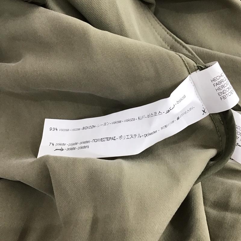 ザラ ZARA コート トレンチコート 0518 055 506 ガウンコート S 無地 カーキ / カーキ / レディース USED 古着 中古 10116686