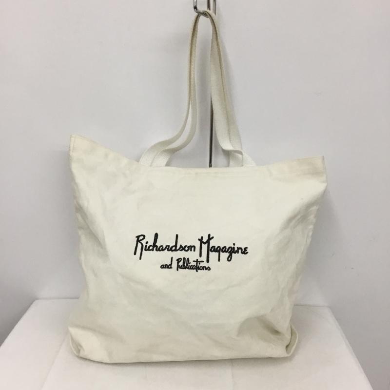リチャードソン RICHARDSON トートバッグ トートバッグ RIX-10010-A MAGAZINE TOTE コットン ロゴ、文字 白 / ホワイト / メンズ USED 古着 中古 10131206