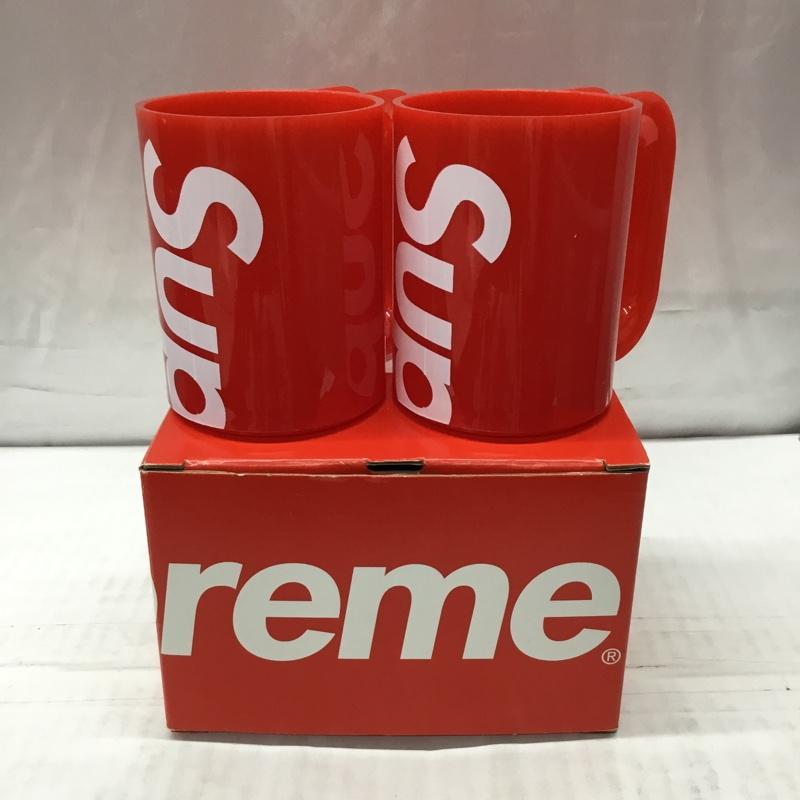シュプリーム Supreme ファッション小物 ファッション小物 SS20 Heller Mugs 2個セット 箱有 ロゴ、文字 赤 / レッド / メンズ USED 古着 中古 10111233