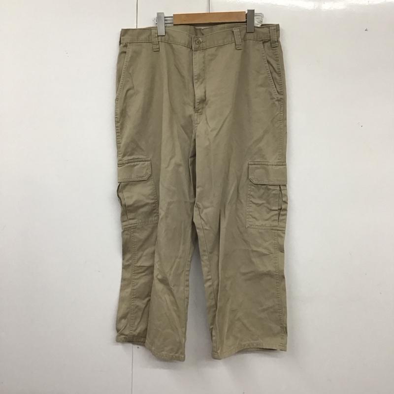 ディッキーズ Dickies パンツ ワークパンツ、ペインターパンツ ワークパンツ ワイドパンツ カジュアルパンツ 36 無地 ベージュ / ベージュ /  メンズ USED 古着 中古 10126650