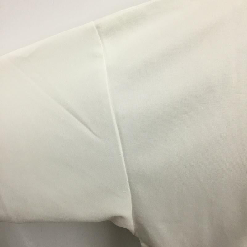 ローフ loaf カットソー 半袖 595006-440T スナップスリットロングTシャツ 半袖カットソー 変型 ロングカットソー 無地 白 / ホワイト / レディース USED 古着 中古 10110027