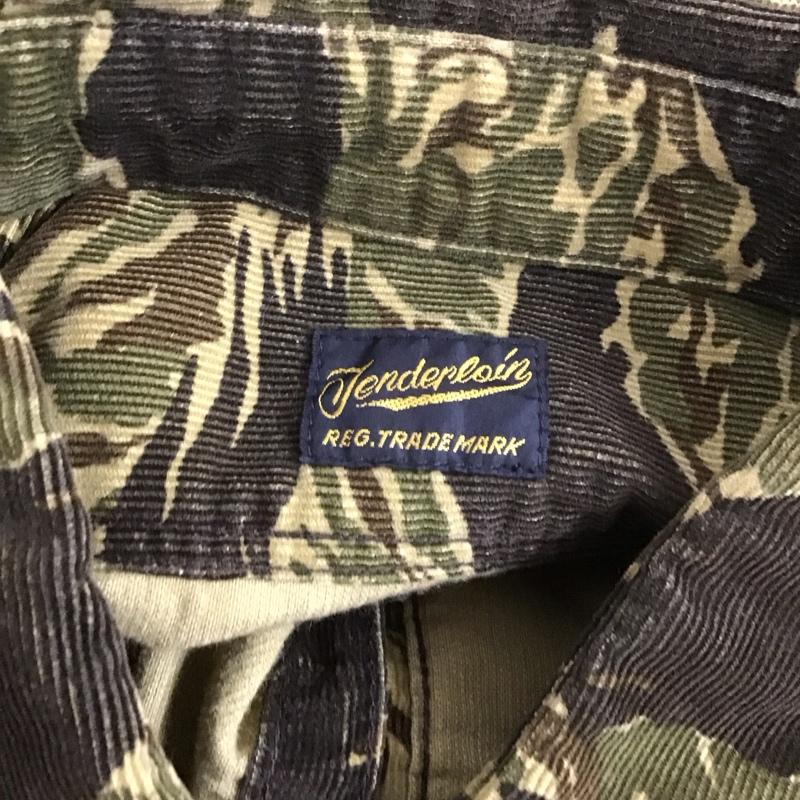 テンダーロイン TENDERLOIN シャツ、ブラウス 長袖 長袖シャツ カラーシャツ ポケットシャツ 長袖カットソー ミリタリーシャツ S カモフラージュ柄・迷彩 マルチカラー / マルチカラー / メンズ USED 古着 中古 10106786