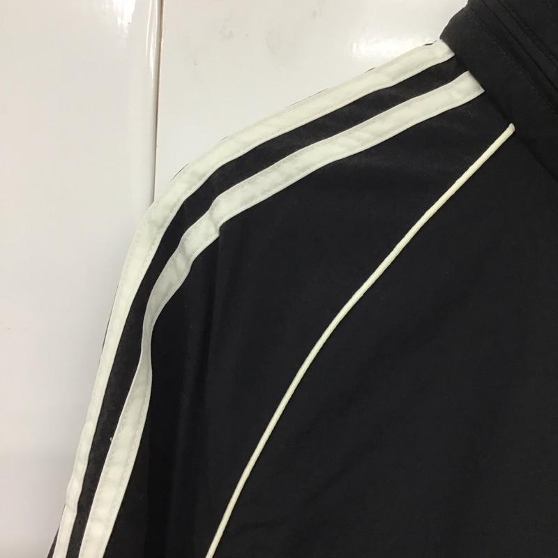アディダス adidas ジャケット、上着 ジャケット、ブレザー cw1309 ナイロンジャケット ジップアップジャケット スポーツウェア L ロゴ、文字 黒 / ブラック / メンズ USED 古着 中古 10130641