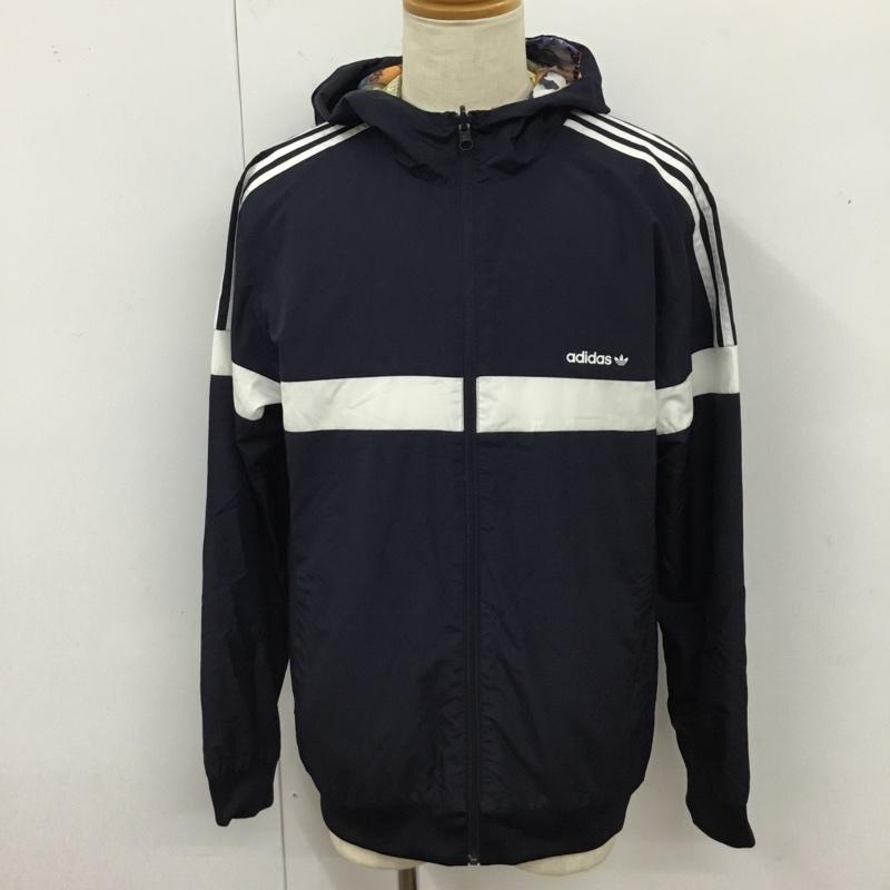 アディダス adidas パーカー 長袖 長袖パーカー フード付きパーカー スポーツウェア ジップアップ プリント マルチカラー / マルチカラー / メンズ USED 古着 中古 10120789
