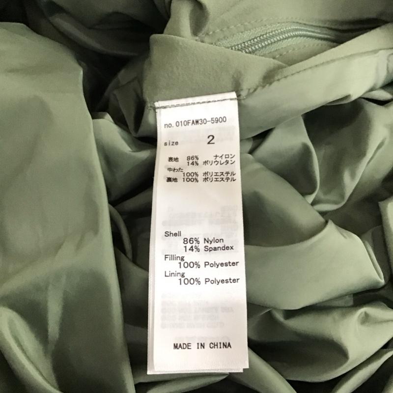 マウジー MOUSSY ジャケット、上着 ダウンジャケット 010faw30-5900 HOODEDMIDDLEPUFFERジャケット ジップアップジャケット アウター 2 無地 カーキ / カーキ / レディース USED 古着 中古 10119062