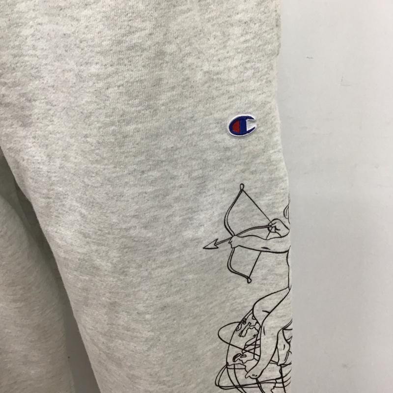 チャンピオン Champion パンツ ワークパンツ、ペインターパンツ プリントスウェットイージーパンツ イノセンス チャンピオン ワイドパンツ L プリント 灰 / グレー /  メンズ USED 古着 中古 10124939
