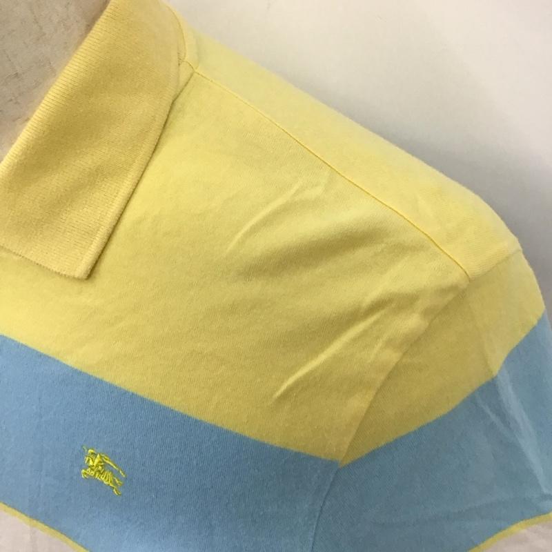 バーバリーブラックレーベル BURBERRY BLACK LABEL ポロシャツ 半袖 半袖ポロシャツ カラーシャツ 半袖カットソー 2 ボーダー柄 マルチカラー / マルチカラー /  メンズ USED 古着 中古 10113110