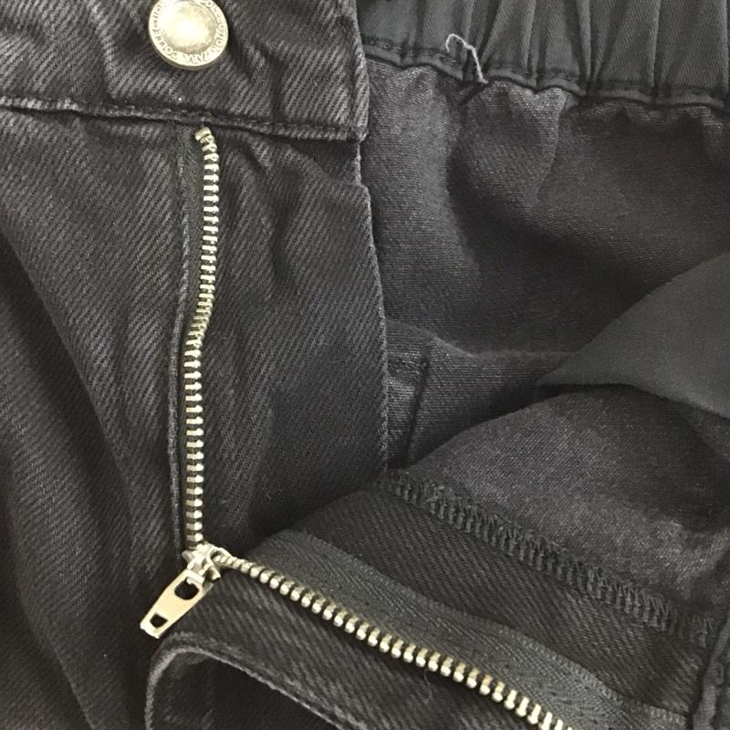 ザラ ZARA パンツ デニム、ジーンズ 42 無地 黒 / ブラック / レディース USED 古着 中古 10129450