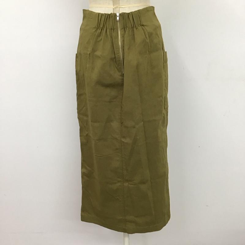アイテムズ アーバンリサーチ ITEMS URBAN RESEARCH スカート ロングスカート IT24-25B003 トレッチポケットタイトスカート FREE 無地 カーキ / カーキ / レディース USED 古着 中古 10115898