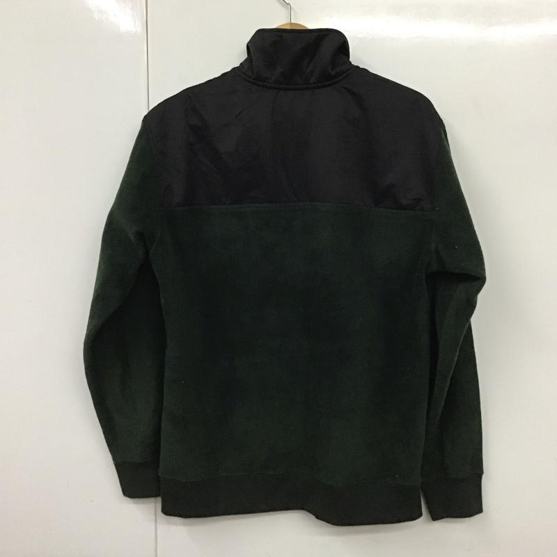 ザラ ZARA トレーナー 長袖 長袖スウェット フリースジャケット プルオーバー スタンドカラー S 無地 緑 / グリーン / メンズ USED 古着 中古 10130635