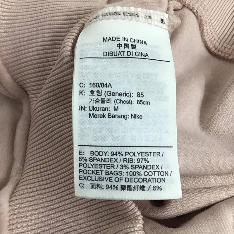 ナイキ NIKE ジャケット、上着 ジャンパー、ブルゾン DD5450-601 ベロア M ロゴ、文字 桃 / ピンク / レディース USED 古着 中古 10140652