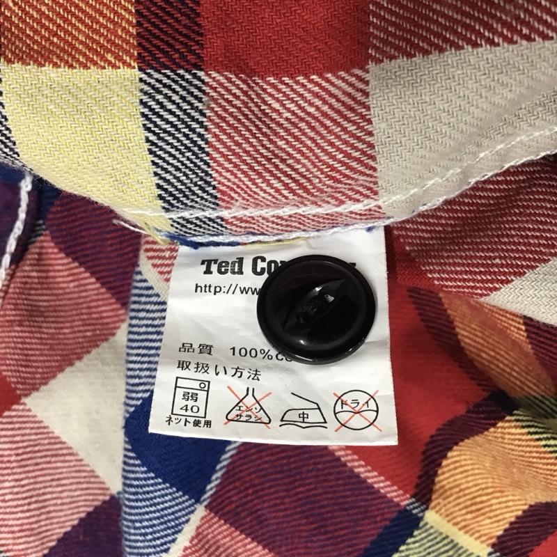 テッドマン TEDMAN シャツ、ブラウス 長袖 長袖シャツ カラーシャツ ポケットシャツ 長袖カットソー チェックシャツ M チェック マルチカラー / マルチカラー / メンズ USED 古着 中古 10118434