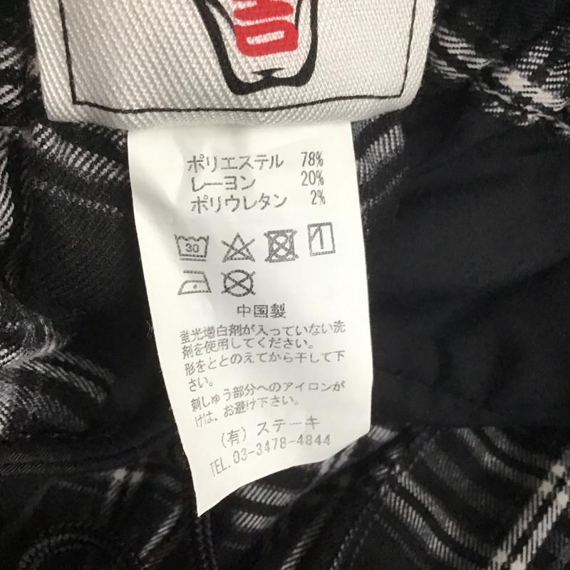 パンクドランカーズ PUNK DRUNKERS パンツ ワークパンツ、ペインターパンツ スラックスパンツ ワイドパンツ チェックパンツ L チェック 黒 / ブラック / メンズ USED 古着 中古 10138753