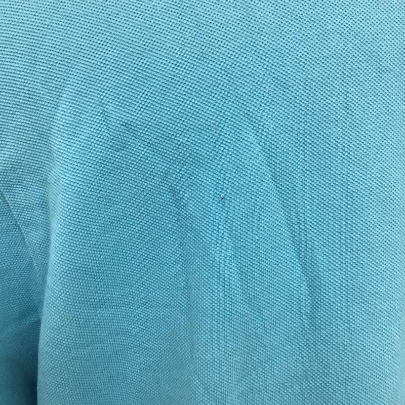 ポロバイラルフローレン Polo by RALPH LAUREN ポロシャツ 半袖 半袖ポロシャツ カラーシャツ 半袖カットソー L ロゴ、文字 水色 / ライトブルー /  メンズ USED 古着 中古 10112148