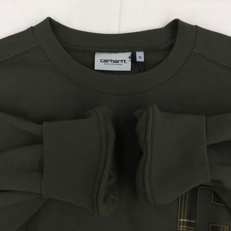 カーハートダブリューアイピー Carhartt WIP トレーナー 長袖 I032456 WILES SWEATSHIRT Hamilton XL ロゴ、文字 緑 / グリーン / メンズ USED 古着 中古 10139074