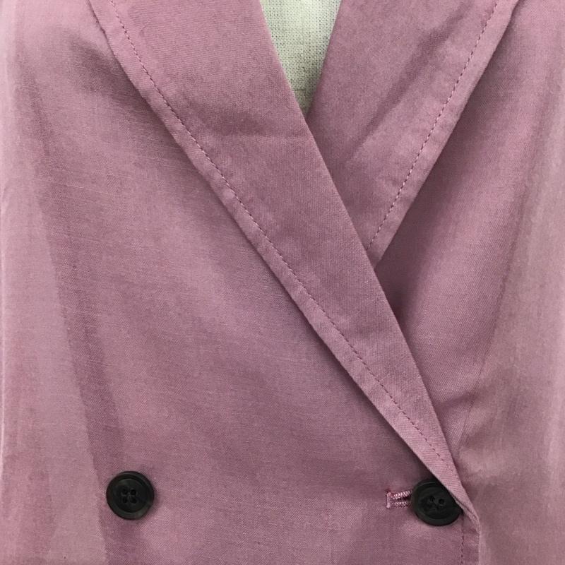アメリカンホリック AMERICAN HOLIC ベスト ベスト HA22L0X0200 ニュアンスシアーロングジレ FREE 無地 桃 / ピンク / レディース USED 古着 中古 10109463