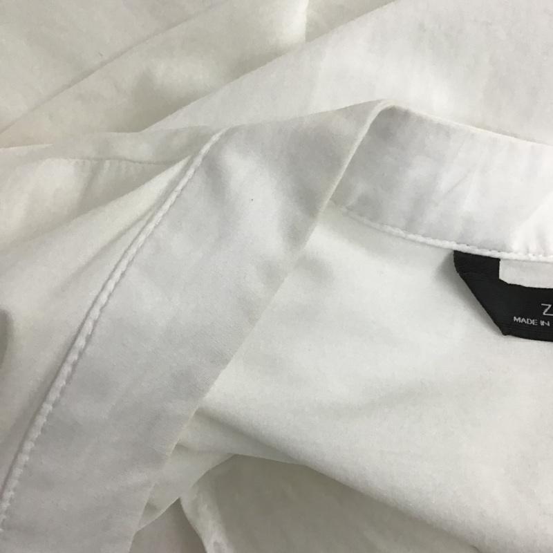 ザラウーマン ZARA WOMAN シャツ、ブラウス 長袖 M 無地 白 / ホワイト / レディース USED 古着 中古 10106132