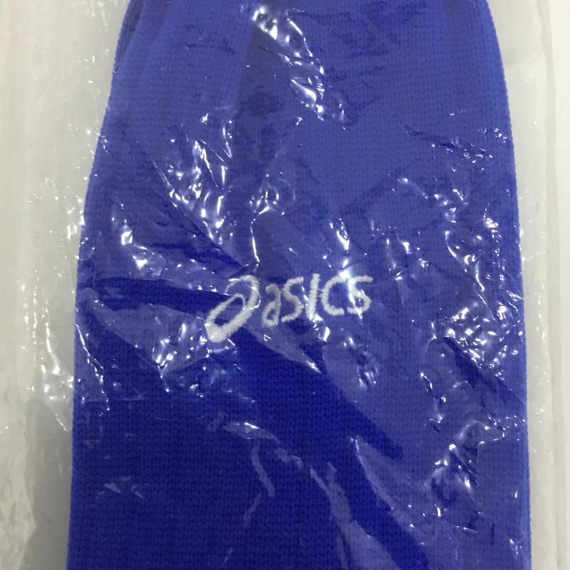 アシックス ASICS ファッション小物 ファッション小物 XSS024 ストッキング ジュニア サッカー 24cm ロゴ、文字 青 / ブルー / ボーイズ USED 古着 中古 10132182