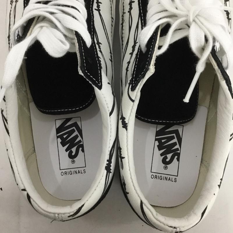 バンズ VANS スニーカー スニーカー 721356 VAULT 有刺鉄線 28cm 箱有 28.0cm 総柄 白 / ホワイト / X 黒 / ブラック / メンズ USED 古着 中古 10137996