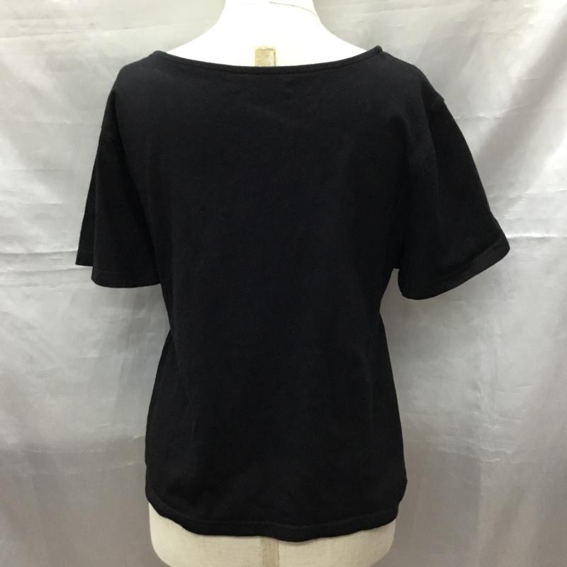 チャオパニック CIAOPANIC カットソー 半袖 半袖カットソー プリントTシャツ クルーネックカットソー FREE 無地 黒 / ブラック / レディース USED 古着 中古 10118453