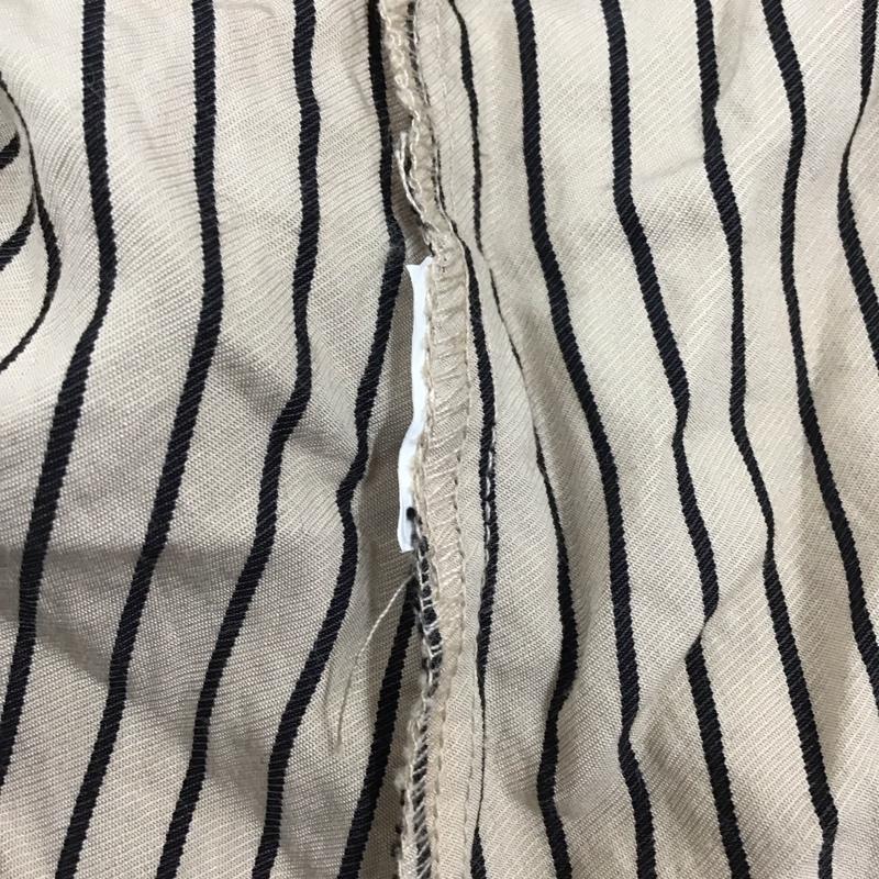 ザラ ZARA シャツ、ブラウス 長袖 クロップド丈 S ストライプ ベージュ / ベージュ / X 黒 / ブラック / レディース USED 古着 中古 10123505