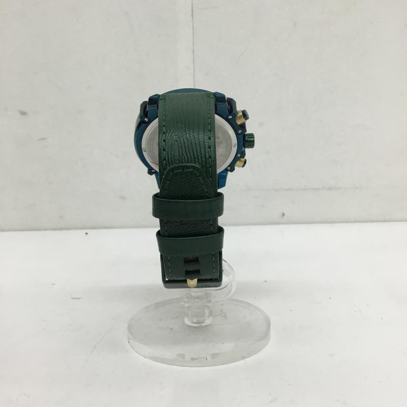 ディーゼル DIESEL 腕時計 アナログ(クォーツ式) DZ-4651252309 GRIFFED DZ4651 ロゴ、文字 X ワンポイント 緑 / グリーン / メンズ USED 古着 中古 10124448