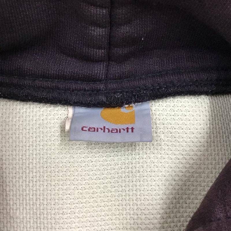 カーハート Carhartt パーカー 長袖 長袖パーカー フード付きパーカー プリントスウェット トレーナー フェード M 無地 茶 / ブラウン /  メンズ USED 古着 中古 10120541