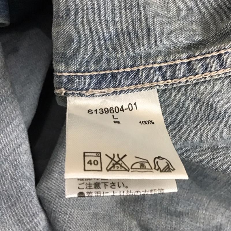 スタディオクリップ studio CLIP ワンピース ロングスカート 長袖シャツワンピース ロングワンピース デニム L 無地 インディゴ / インディゴ / レディース USED 古着 中古 10145408