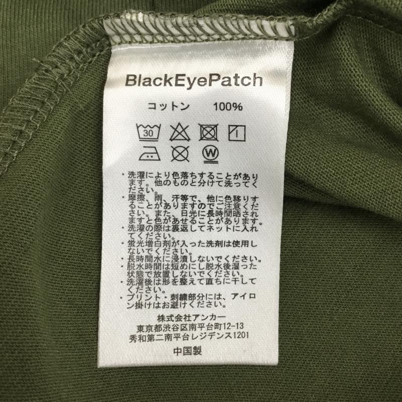 ブラックアイパッチ Black eye patch Tシャツ 半袖 XL ロゴ、文字 カーキ / カーキ / メンズ USED 古着 中古 10145795