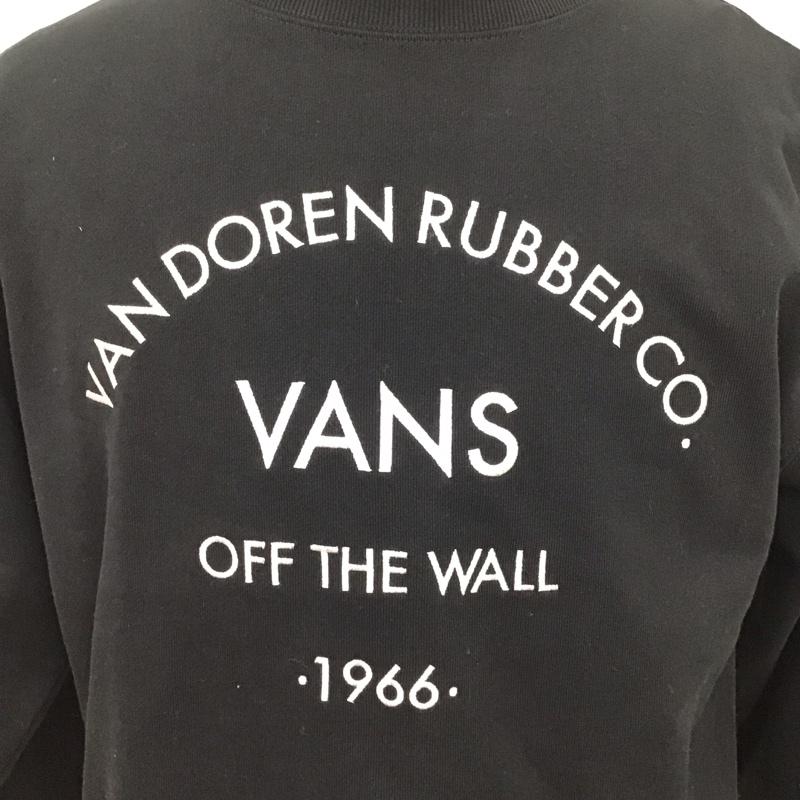 バンズ VANS トレーナー 長袖 122r1040700 スウェットプルオーバー 長袖トレーナー S ロゴ、文字 黒 / ブラック / メンズ USED 古着 中古 10115930
