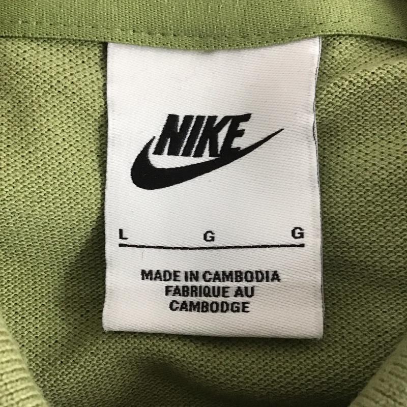 ナイキ NIKE ポロシャツ 半袖 909747-334 ポロシャツPQマッチアップポロ 半袖ポロシャツ L ロゴ、文字 緑 / グリーン / メンズ USED 古着 中古 10138724