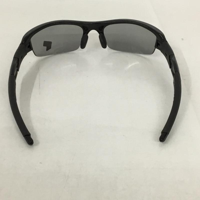オークリー OAKLEY めがね・サングラス サングラス 12-900J FLAK JACKET スポーツサングラス ミラーレンズ 箱有 ロゴ、文字 黒 / ブラック / メンズ USED 古着 中古 10129376