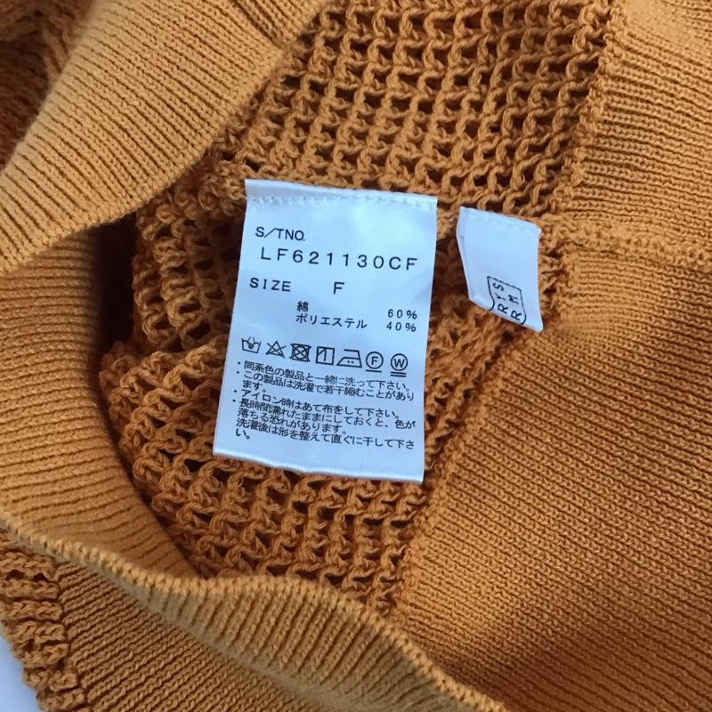 ローリーズファーム LOWRYS FARM ニット、セーター 半袖 FREE 無地 橙 / オレンジ / レディース USED 古着 中古 10129835