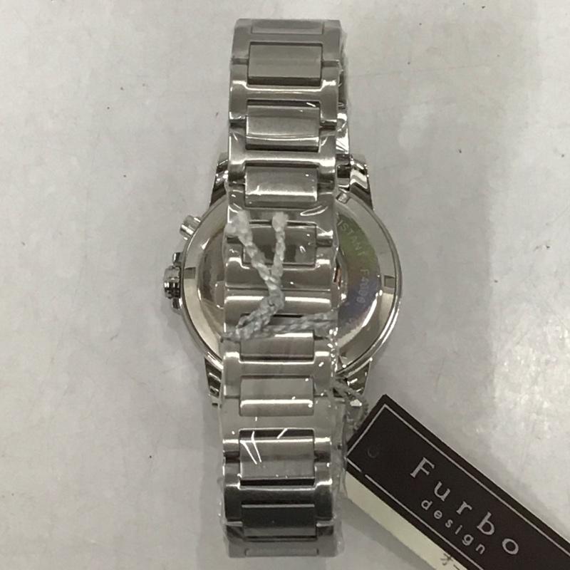 フルボデザイン Furbo design 腕時計 アナログ(自動巻き) F4006 ロゴ、文字 銀 / シルバー / メンズ USED 古着 中古 10135243